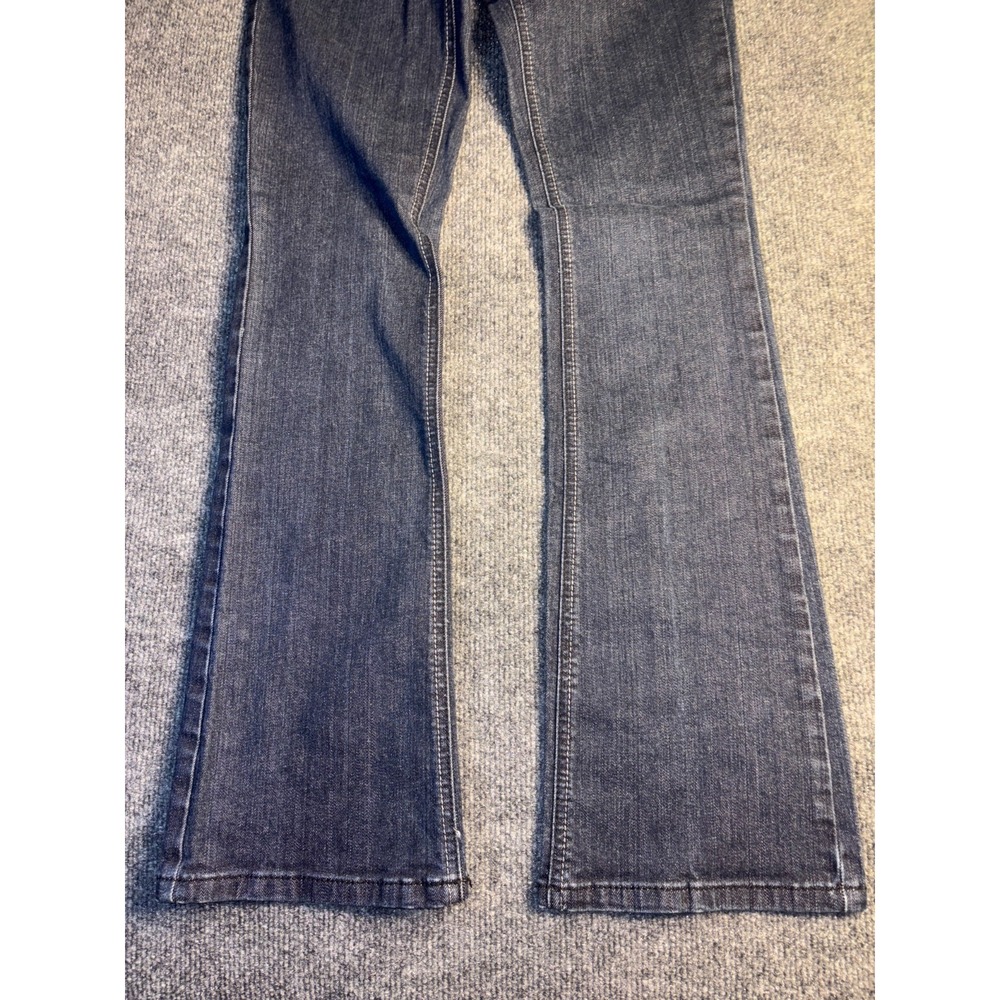 GUESS Jeans Womens 27 Blue Denim Studded Low Rise Bootcut Leg Dark Wash Stretch - Picture 4 of 14